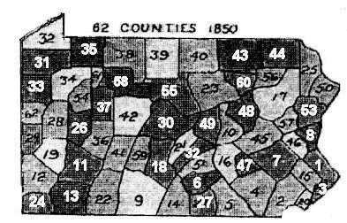 62 counties 1850