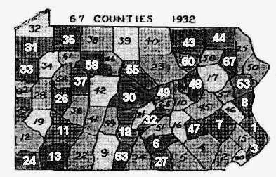 67 counties 1932