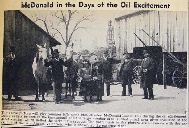 Historic McDonald PA ca.1891 during the oil excitement