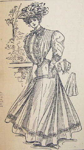 1907 Fancy Dressed Lady