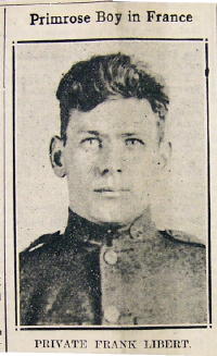 Private Frank LIBERT WWI