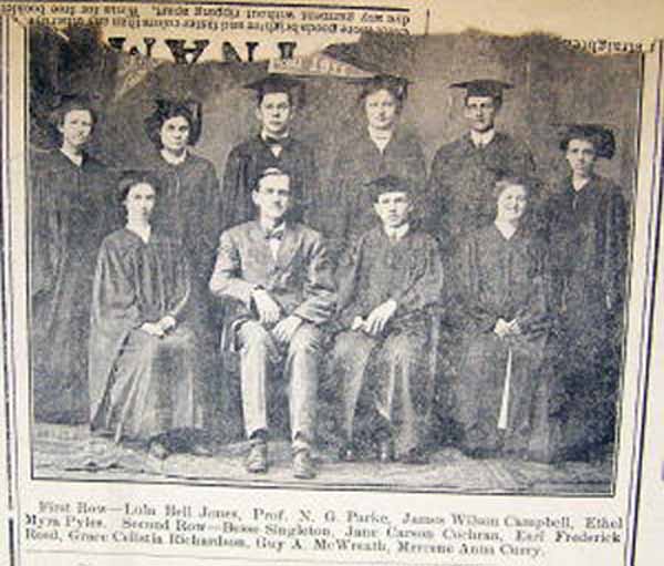 1911 graduates of McDonald High School