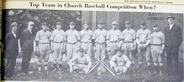 1920s McDonald PA Baseball Team Players