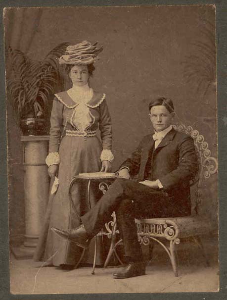 Ida May Newman married William S. Cumberledge - wedding photo 1901