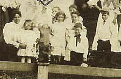 Zimri and Maria Burgess Farquhar 50th Wedding Anniversary, Closeup Faces Children FRONT