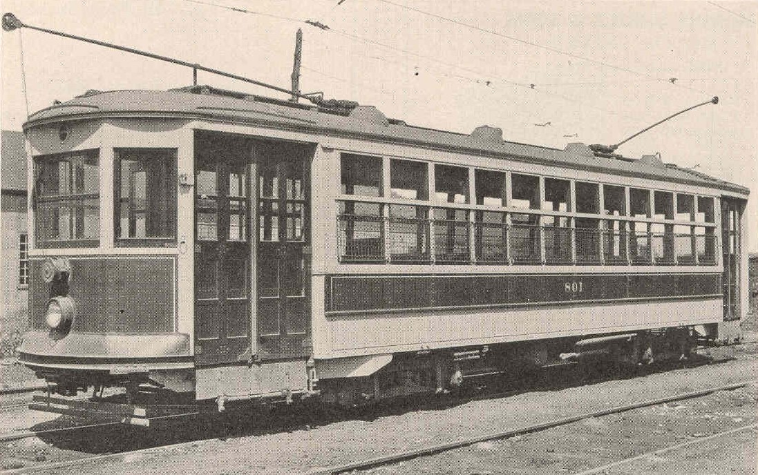 Picture of a street car circa 1923
