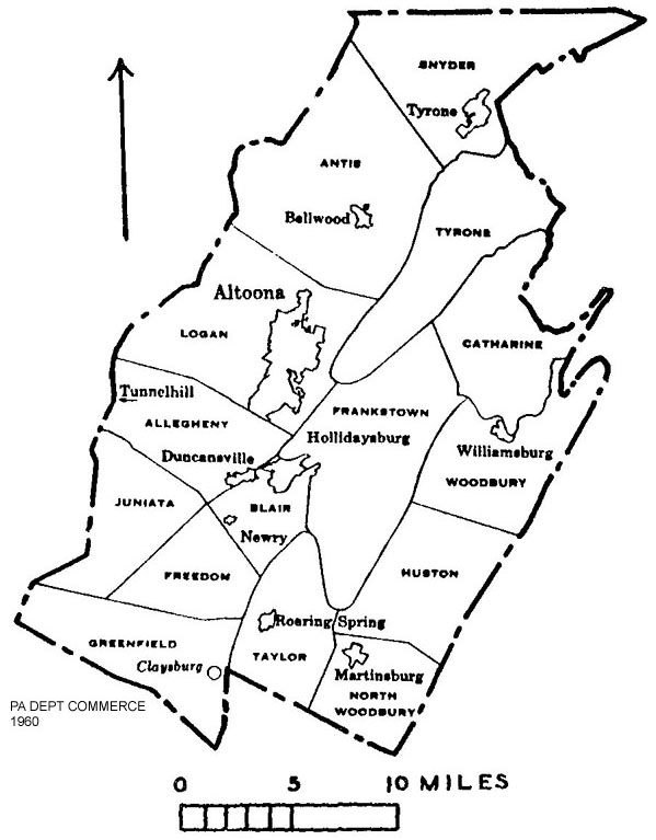 union county pa township map