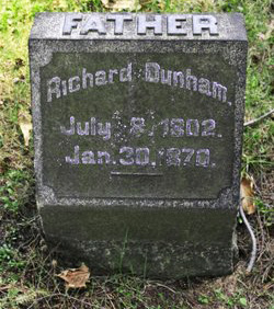 Richard Dunham tombstone, Oakland cemetery