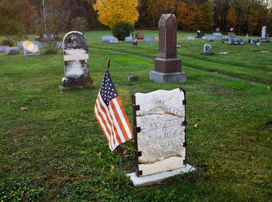 Washington S. Sanford grave marker