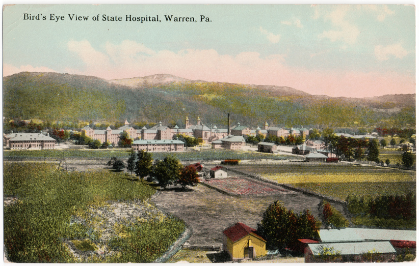 Postcard of State Hospital, Warren
