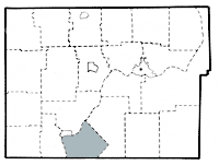 Map showing Limestone township in Warren county