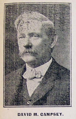 David M. Campsey from Claysville, Republican candidate for Legislature
Washington County PA Oct 22, 1904 McDonald PA Outlook