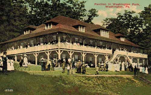 Postcard Washington Park Pavillion 1916