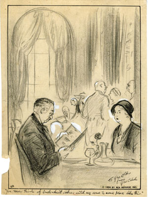 Glances Cartoon by George Clark 1934