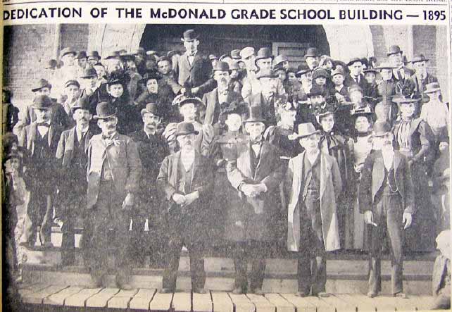 McDonald PA Elementary School Dedication 1895