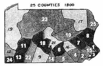 25 counties 1800