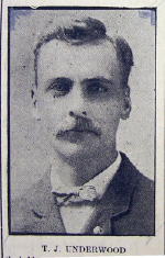 T. J. Underwood from California, PA 1911<br>
 Republican nominee for sheriff of Washington Co. PA