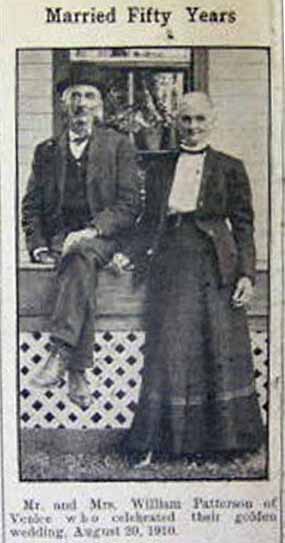 Wedding Anniversary of Mr. and Mrs. William PATTERSON