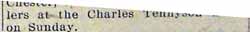 partial article TENNYSON 1928