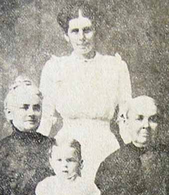 Close-up of faces FOUR Generations: Love, Ayres, Chappel 1913