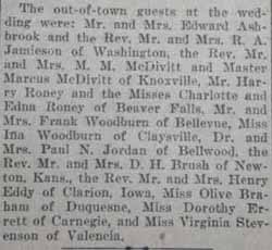 Part 3 Marriage Notice for William Edward ASHBROOK to Gertrude Elizabeth Shane, 20 Sep 1921