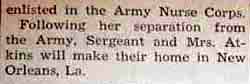 Part 2 Marriage Notice for Stanley K. ATKINS to Betty McBride, 1 Dec 1947