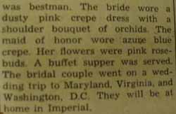 Part 2 Marriage Notice for Lester D. DRUGMAND to Helen Jean Rhea, 18 Apr 1940